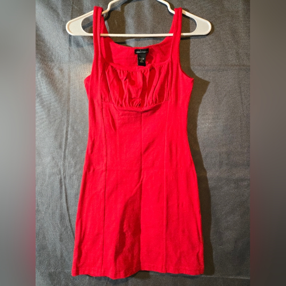 Moda International Vibrant Red Mini Dress